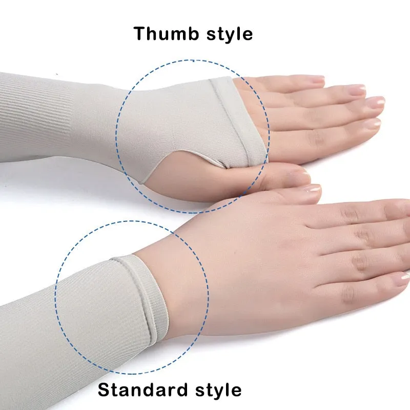 1 Pair Ice Silk Sun Protection Arm Covers