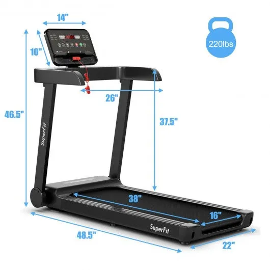 2.25HP Electric Treadmill Running Machine with App Control