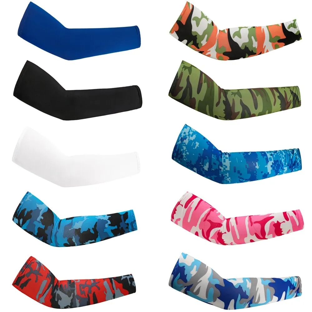 2Pcs Unisex Cooling Arm Sleeves Cover Women Men Sports