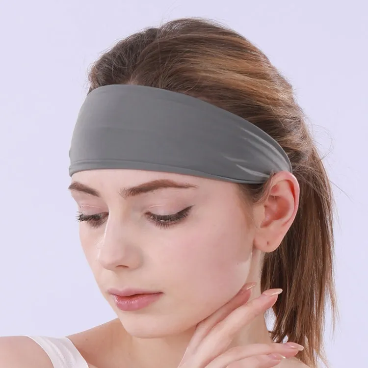 3 PCS Cold Feeling Sports Hairband Fitness Sweat-absorbing Belt(624 Gray)