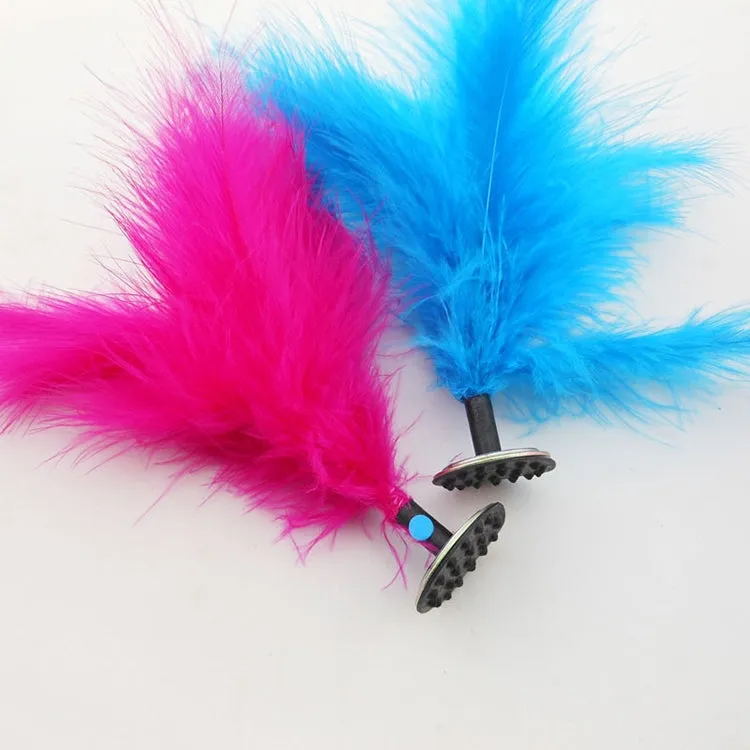 5 PCS Turkey Feather Kick Shuttlecock Foot Exercise Toy, Random Color Delivery