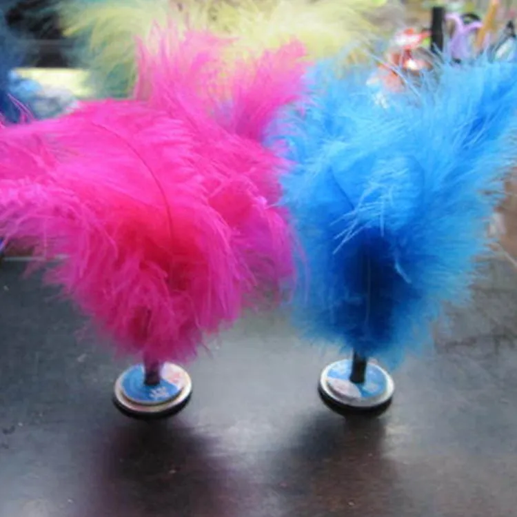 5 PCS Turkey Feather Kick Shuttlecock Foot Exercise Toy, Random Color Delivery