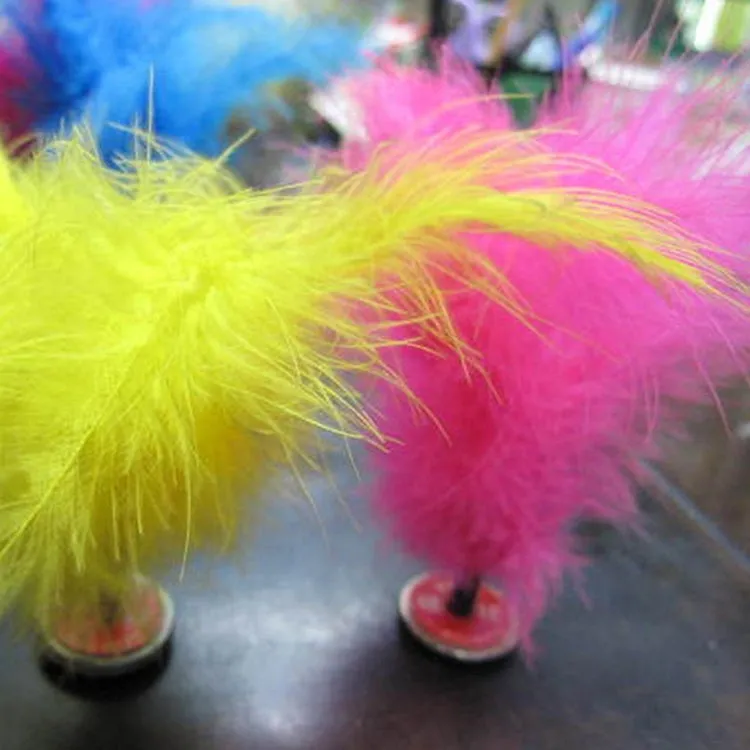 5 PCS Turkey Feather Kick Shuttlecock Foot Exercise Toy, Random Color Delivery