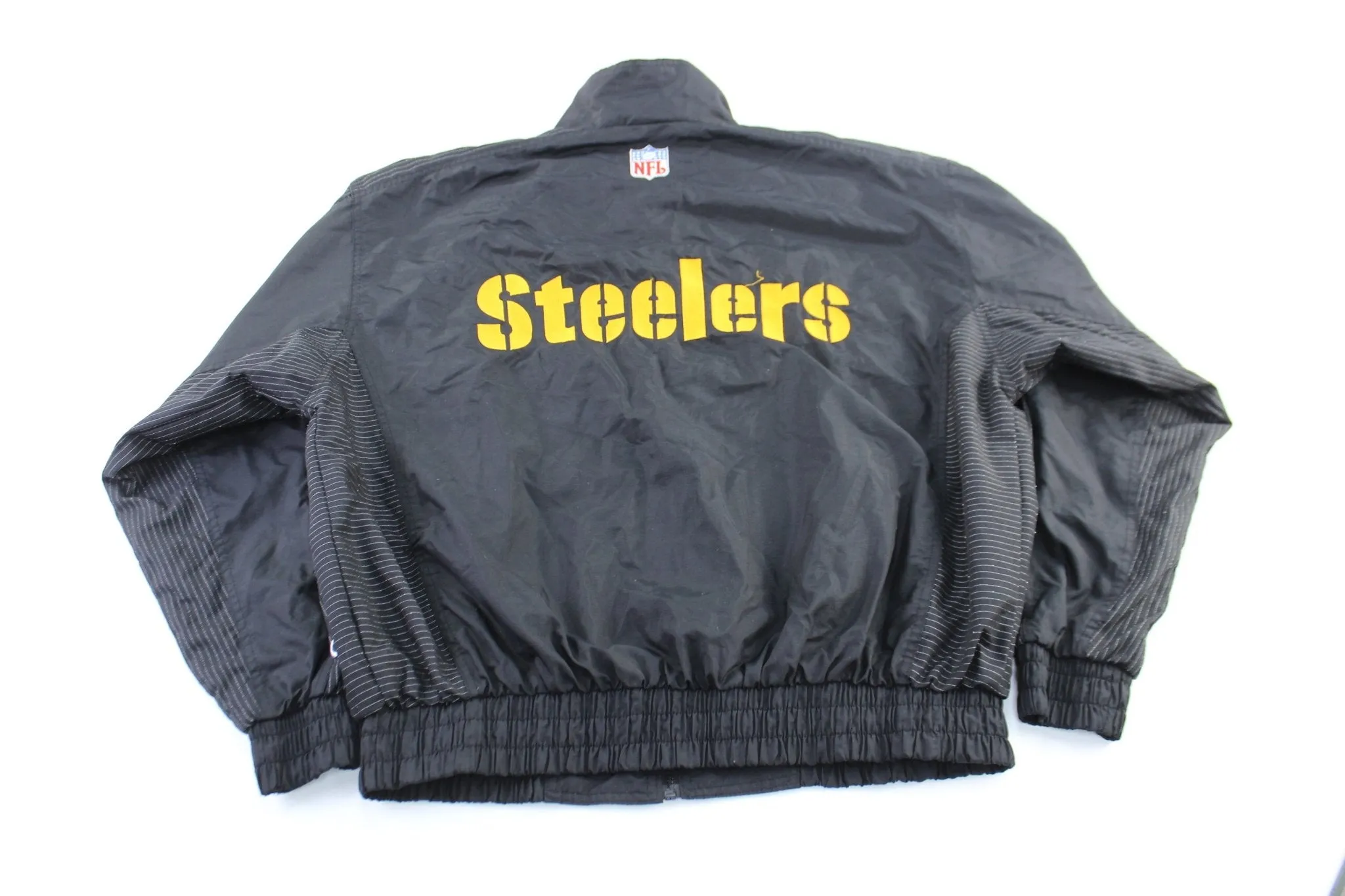 90's Pittsburgh Steelers Embroidered LogoAthletic Zip Up Jacket