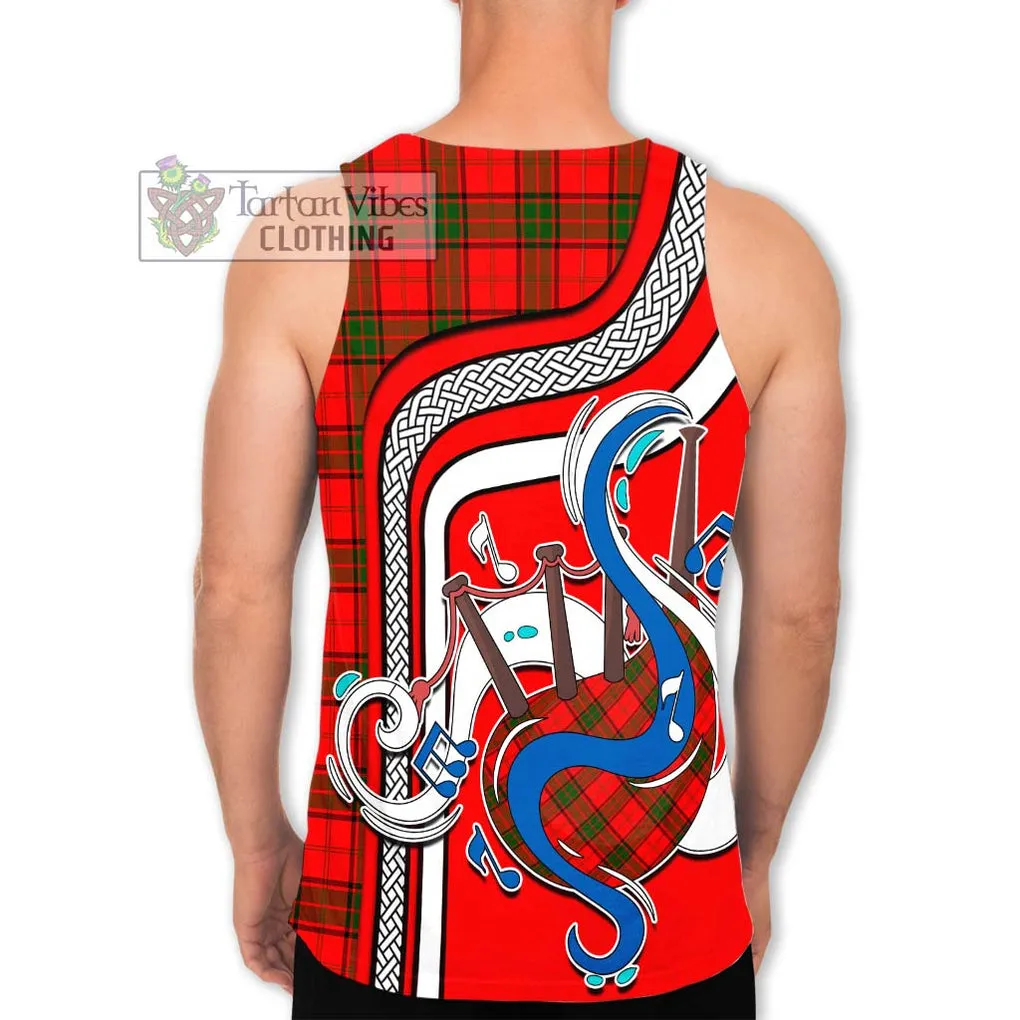 Adair Tartan Men's Tank Top with Epic Bagpipe Style