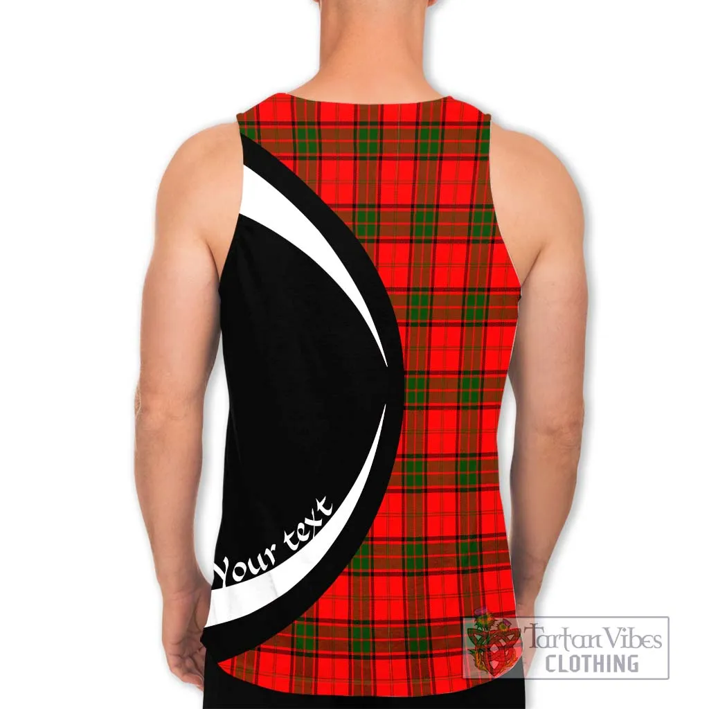 Adair Tartan Men's Tank Top with Family Crest Circle Style