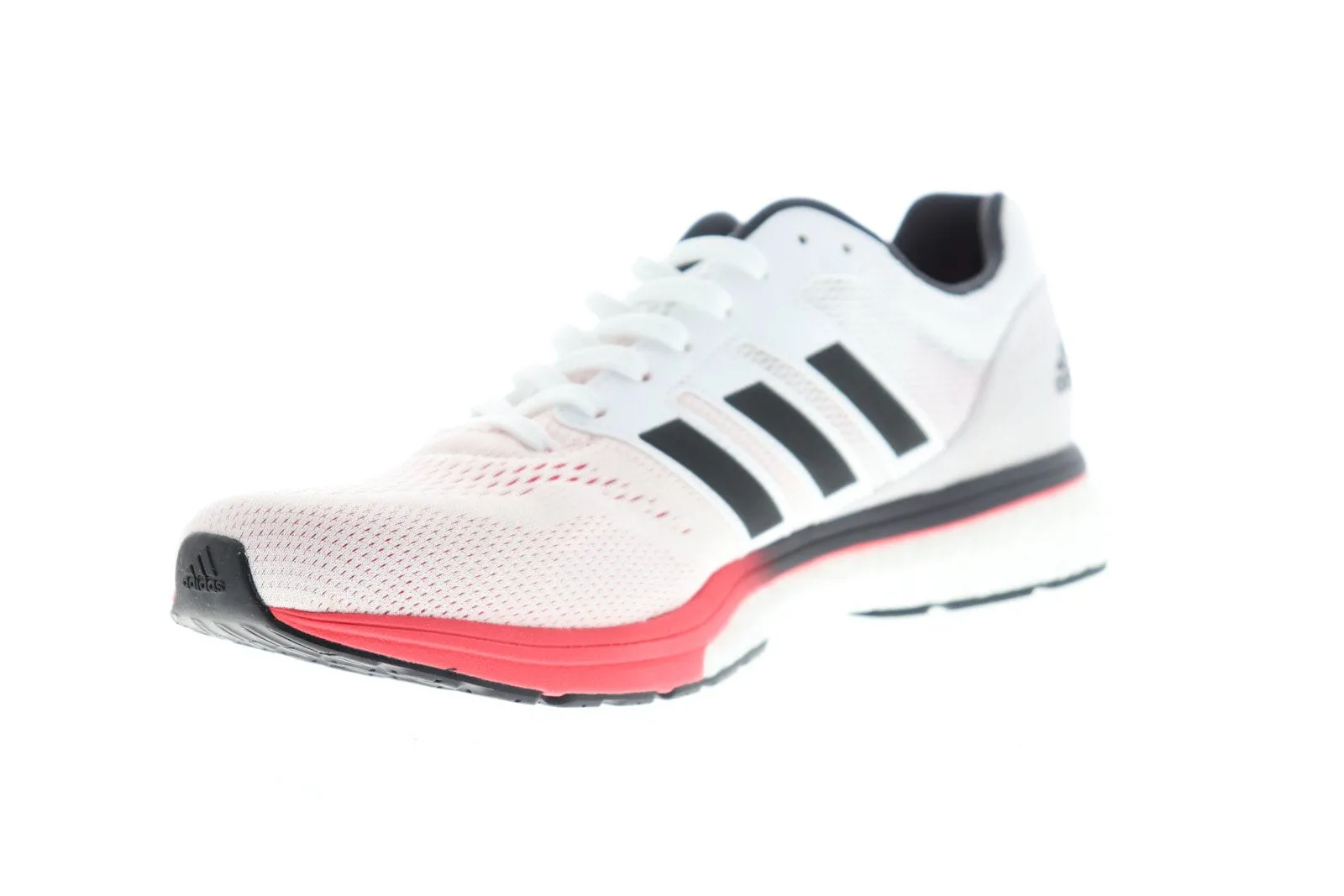 Adidas Adizero Boston 7 B37381 Mens White Canvas Athletic Gym Running Shoes