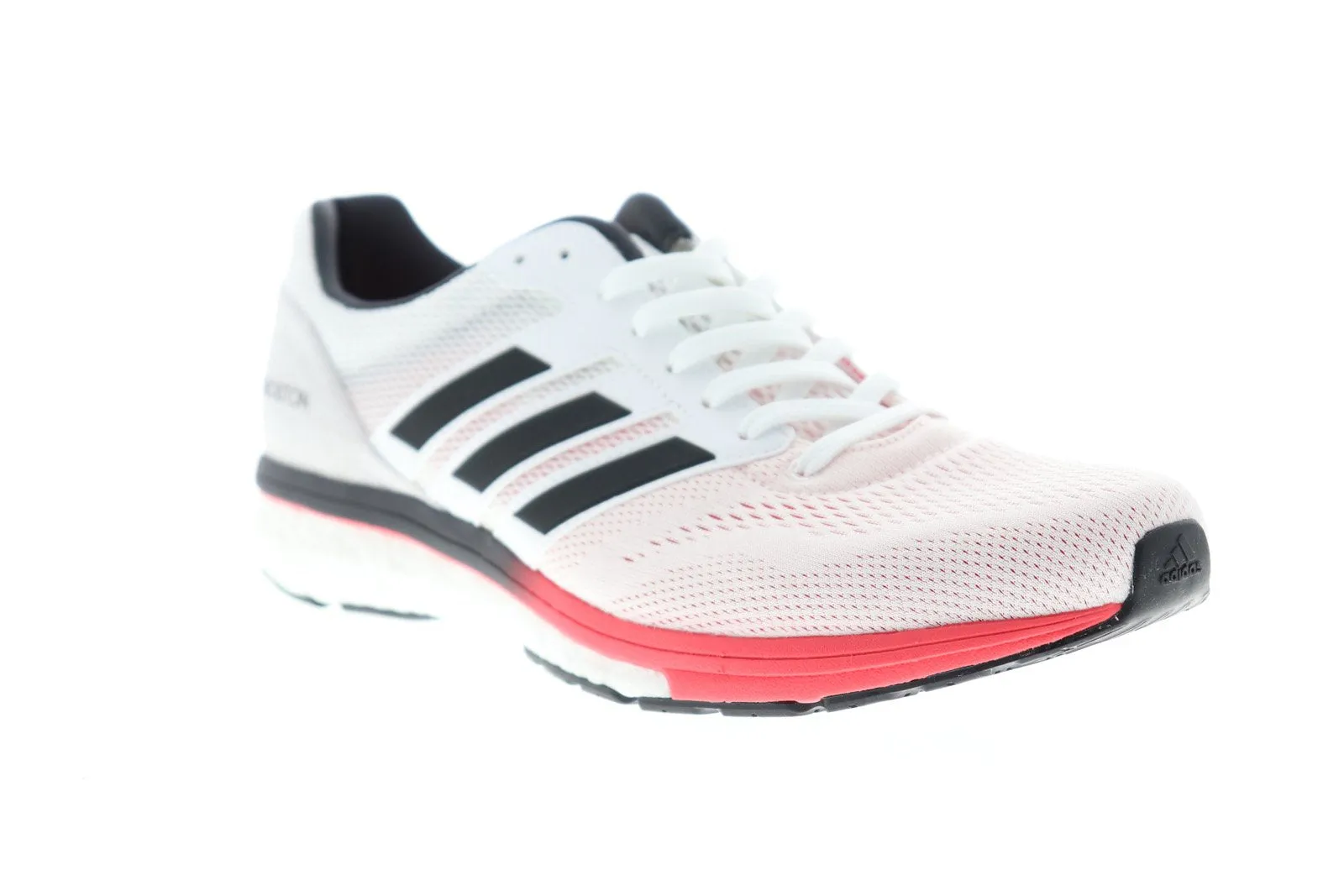 Adidas Adizero Boston 7 B37381 Mens White Canvas Athletic Gym Running Shoes