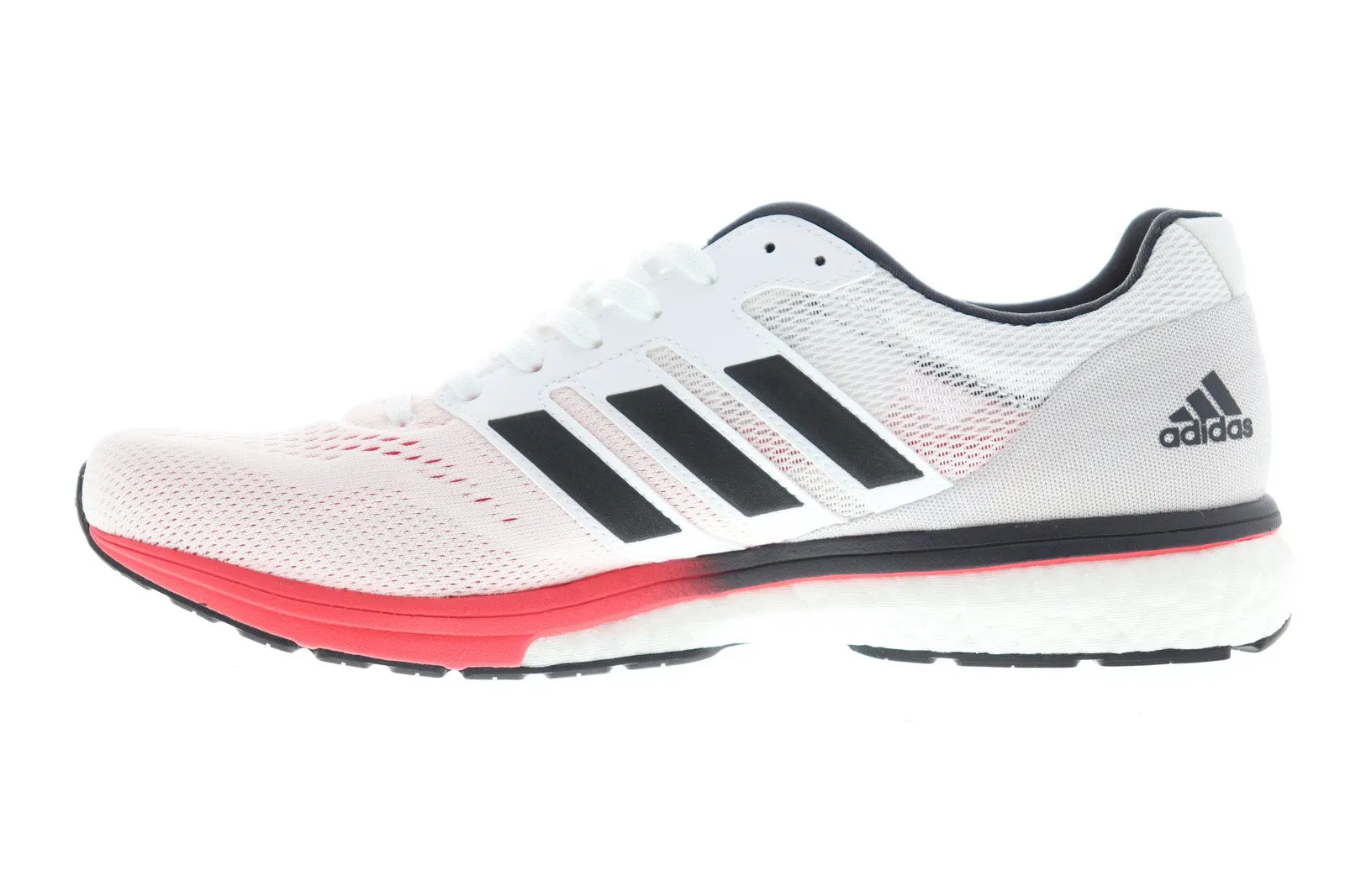 Adidas Adizero Boston 7 B37381 Mens White Canvas Athletic Gym Running Shoes