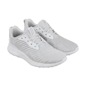 Adidas Alphabounce Rc CG5125 Mens White Mesh Lace Up Athletic Running Shoes