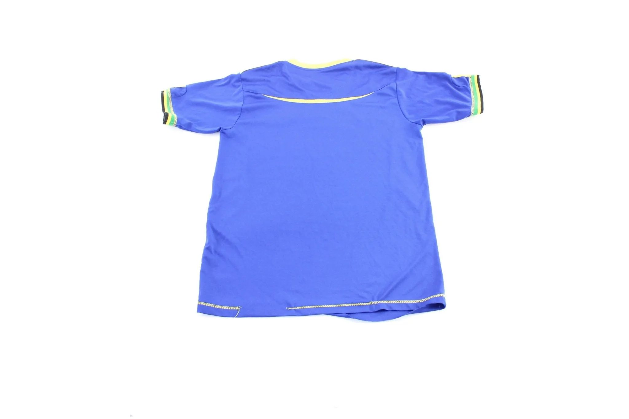 Adidas Embroidered Logo Tanzania Striped Soccer Jersey