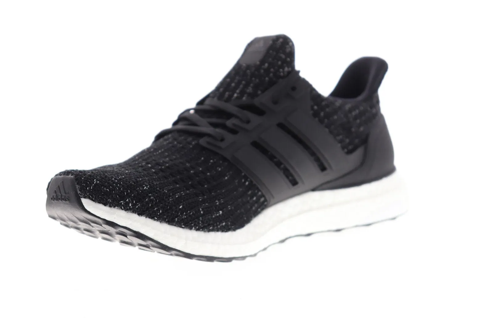 Adidas Ultra Boost F36153 Mens Black Canvas Lace Up Athletic Running Shoes