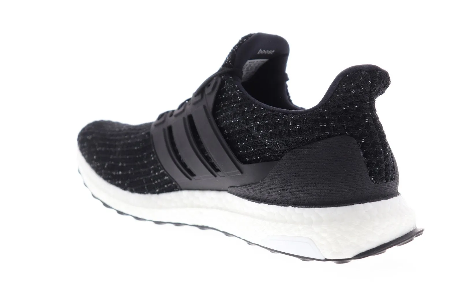 Adidas Ultra Boost F36153 Mens Black Canvas Lace Up Athletic Running Shoes