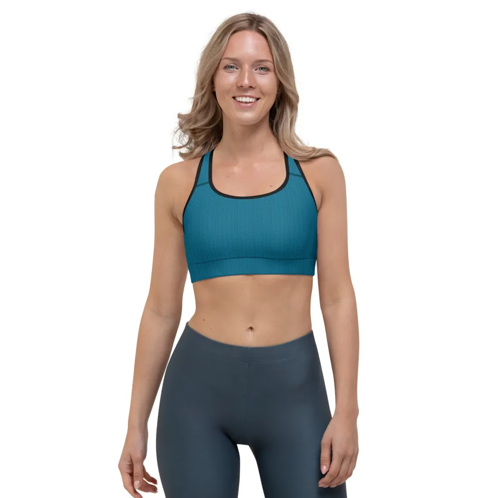 Aegean Blue Sports Bra