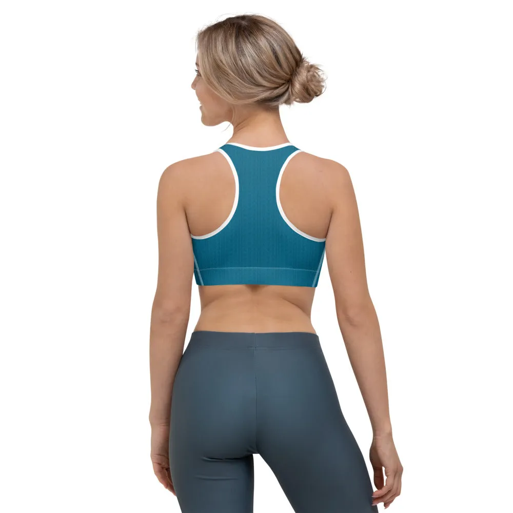 Aegean Blue Sports Bra