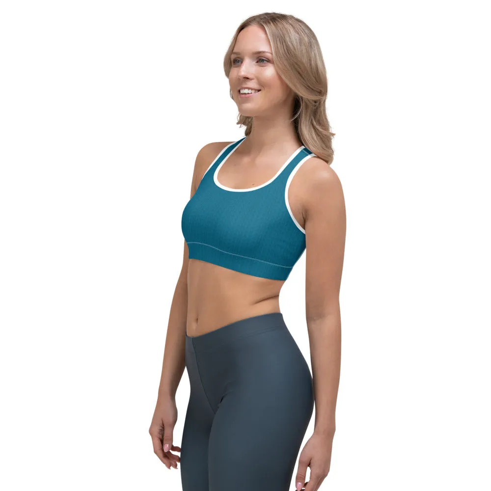 Aegean Blue Sports Bra