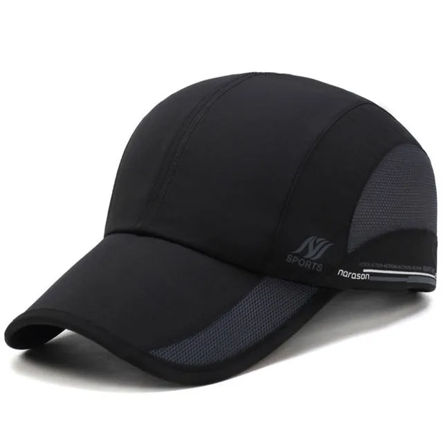 [AETRENDS] 2017 Summer Waterproof Mesh Cap Men's Baseball Cap Women Sun Hats Quick-Drying Breathable Caps Z-5077