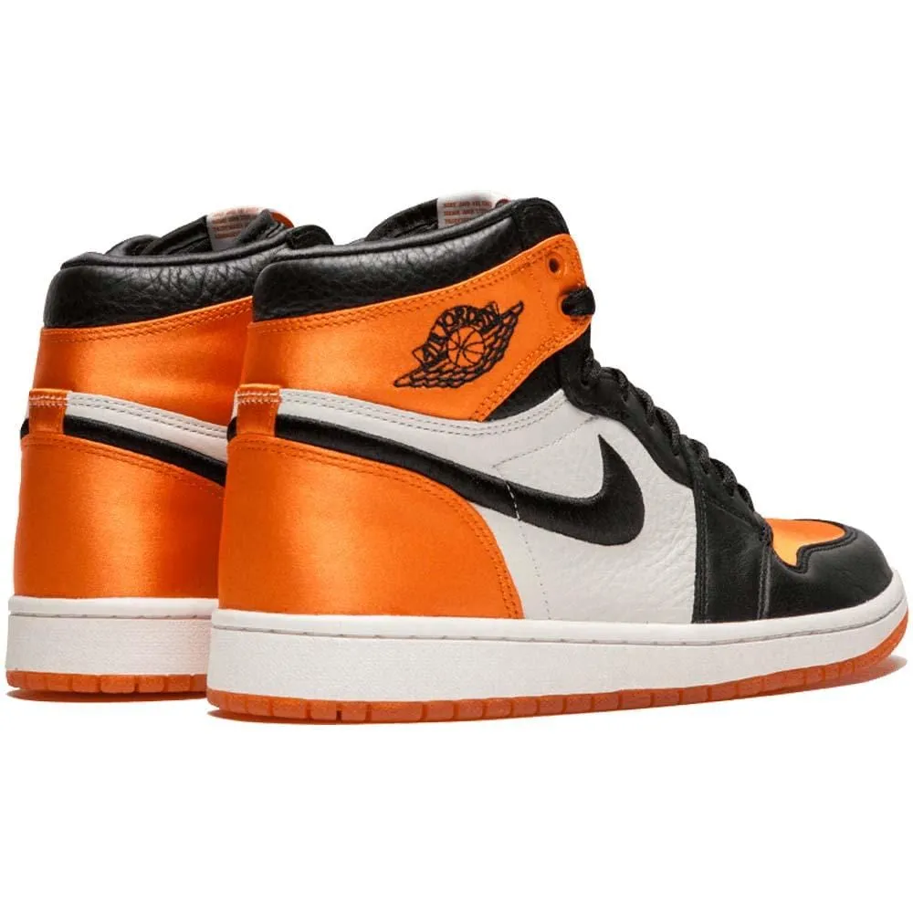 Air Jordan 1 WMNS Satin 'Shattered Backboard' Orange Black