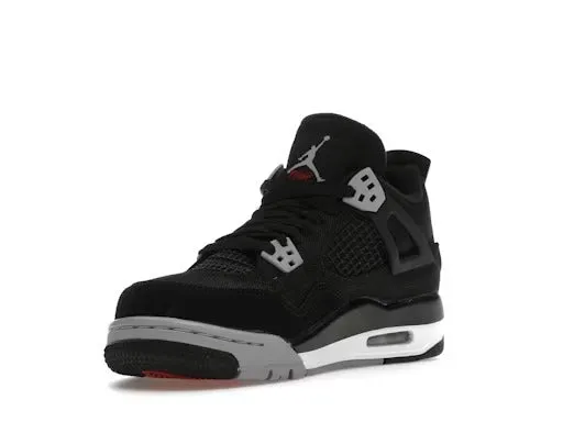 Air Jordan Retro 4 Black Canvas (GS)