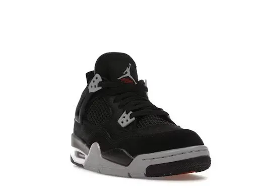 Air Jordan Retro 4 Black Canvas (GS)