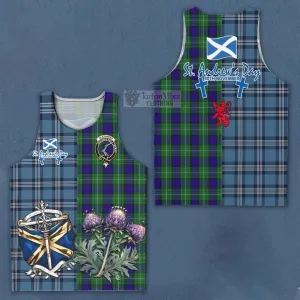 Alexander Tartan Men's Tank Top Happy St. Andrew's Day Half Tartan Style