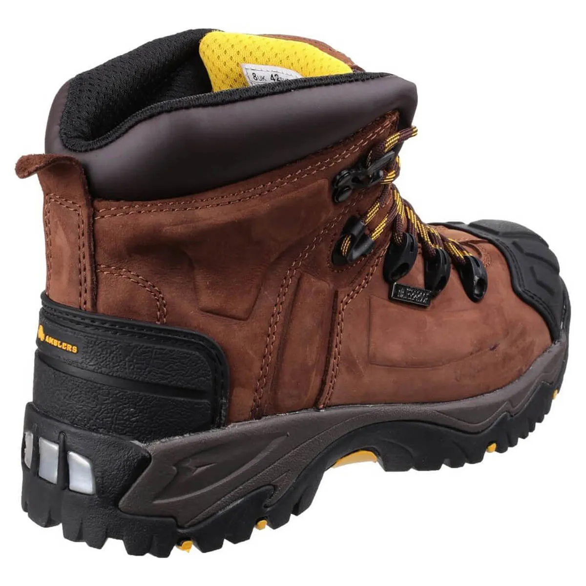 Amblers Safety Boots Mens Standard Fit Brown Waterproof Slip Resistance Size 15