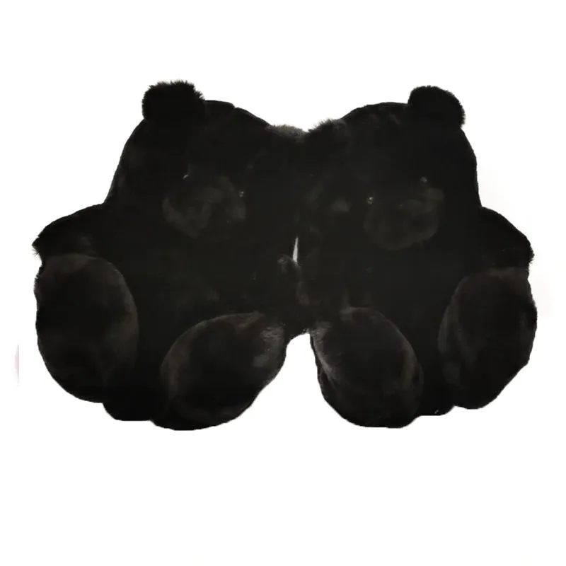 Animal Slippers Cute Bear Plush Slippers Indoor House Cartoon UGG Style