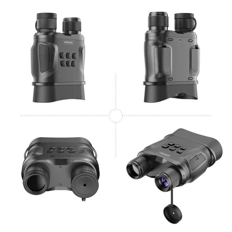 APEXEL Night Vision Binoculars With Video Recording HD Infrared Telescope For Hunting(Black)