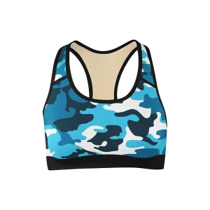 Aqua Camo Sports Bra