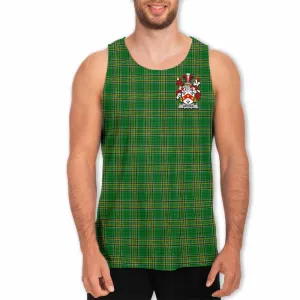 Archer Irish Clan Tartan Men's Tank Top with Coat of Arms