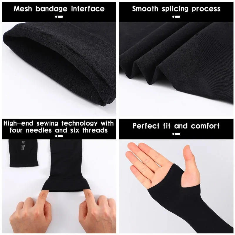 Arm Sleeves Ice Fabric Breathable Quick Dry