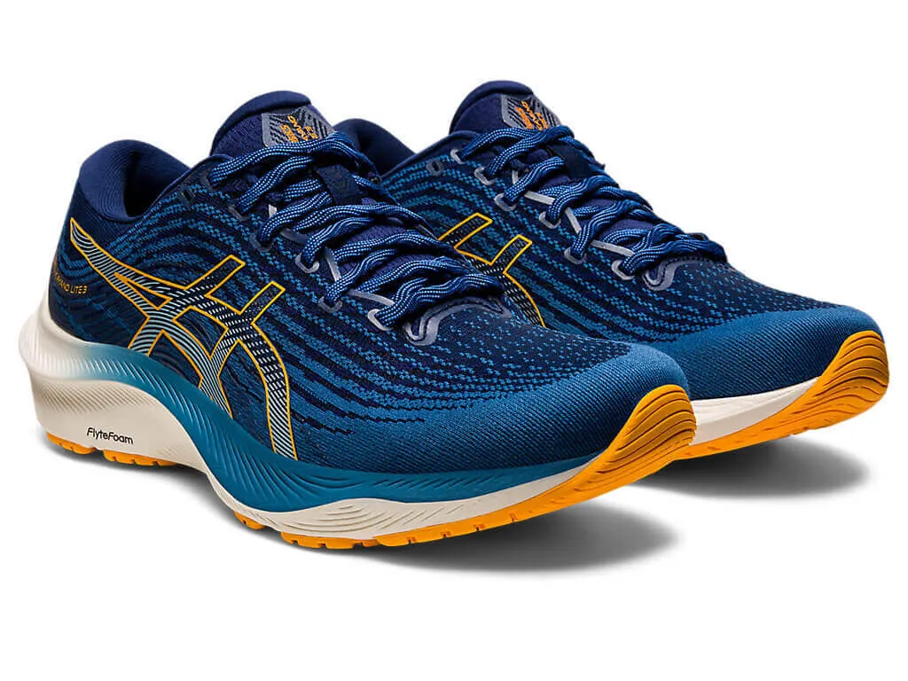 Asics Mens Gel Kayano Lite 3 Running Shoes - Azure/Amber