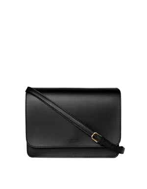 Audrey Black Apple Leather