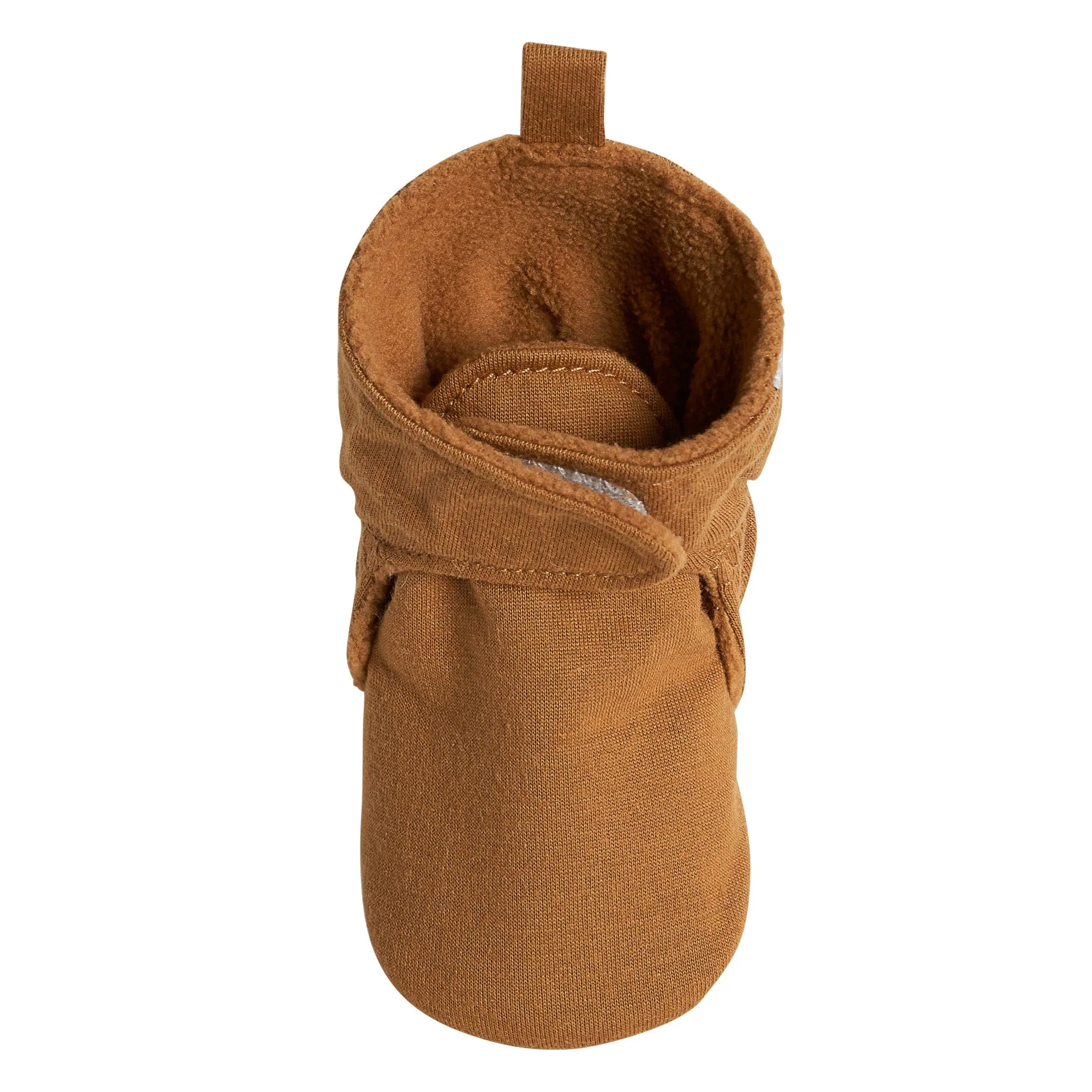 Baby Neutral Brown Soft Booties