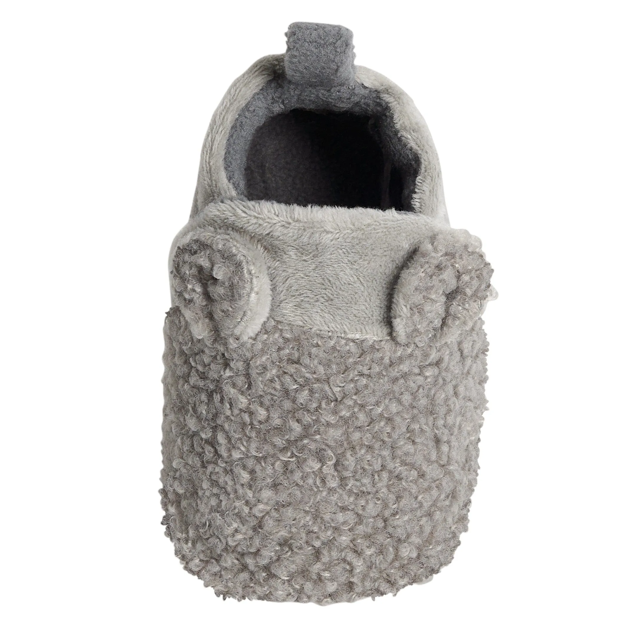 Baby Neutral Grey Sherpa Booties