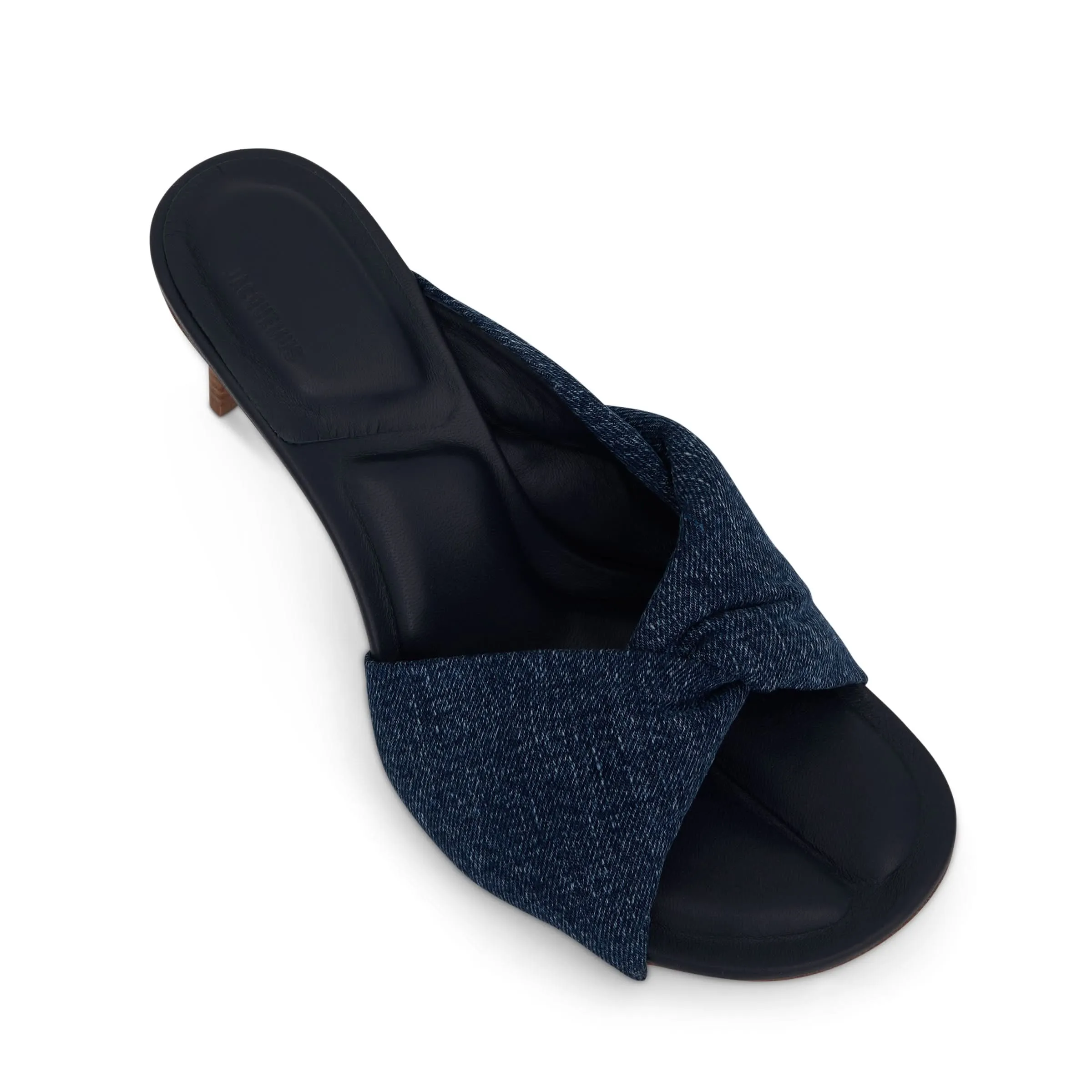 Bagnu Twist Towel Mules in Blue