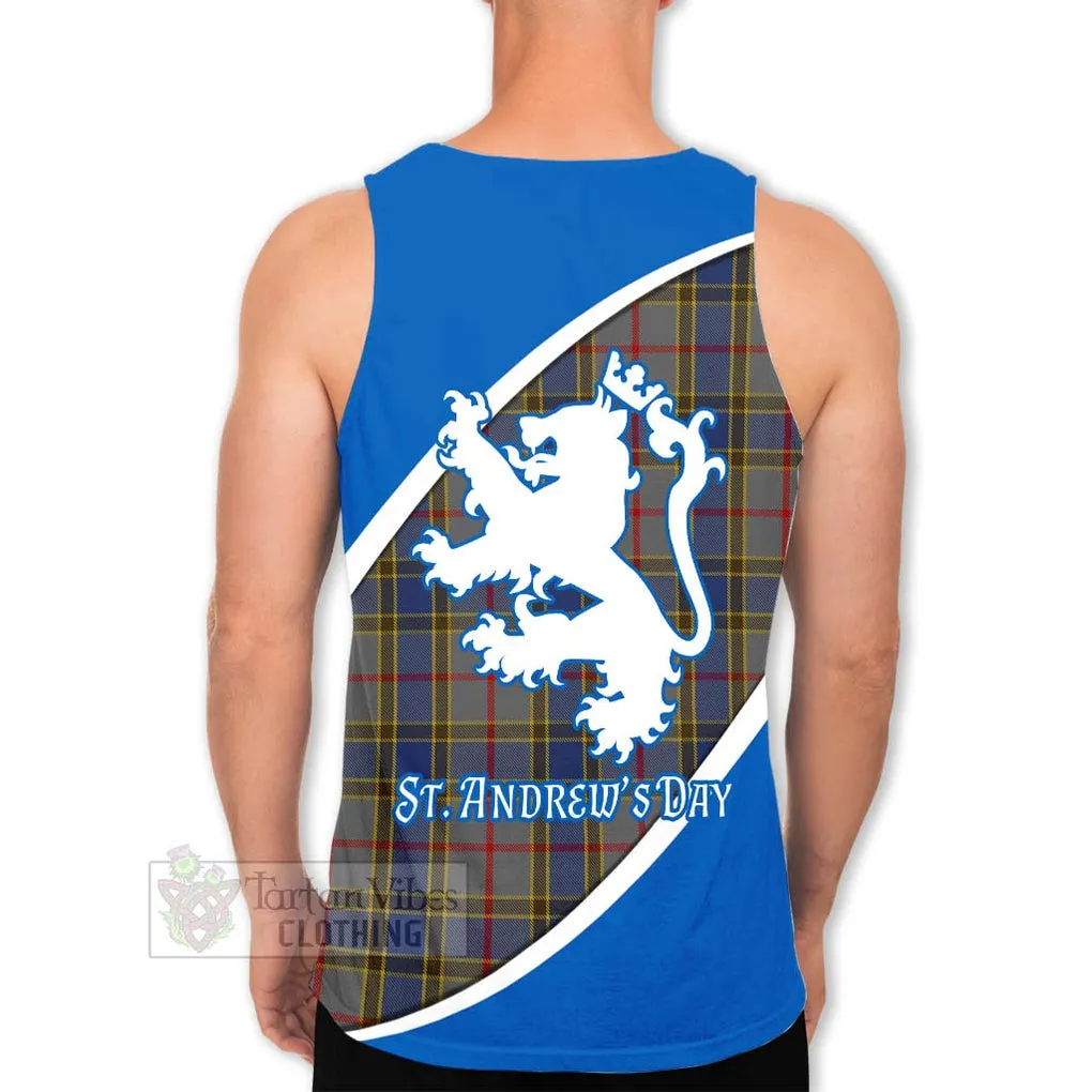 Balfour Family Crest Tartan Men's Tank Top Celebrate Saint Andrew's Day in Style