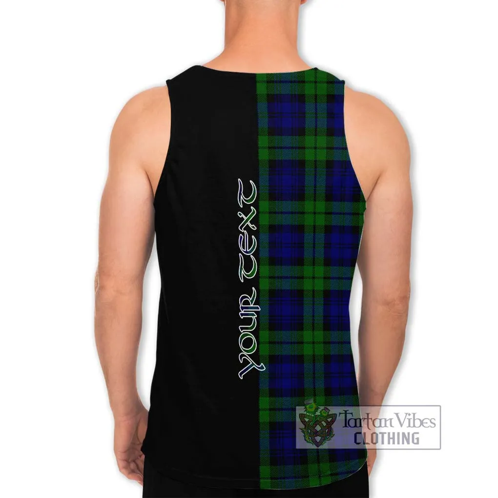 Bannatyne Tartan Men's Tank Top with Family Crest and Half Of Me Style