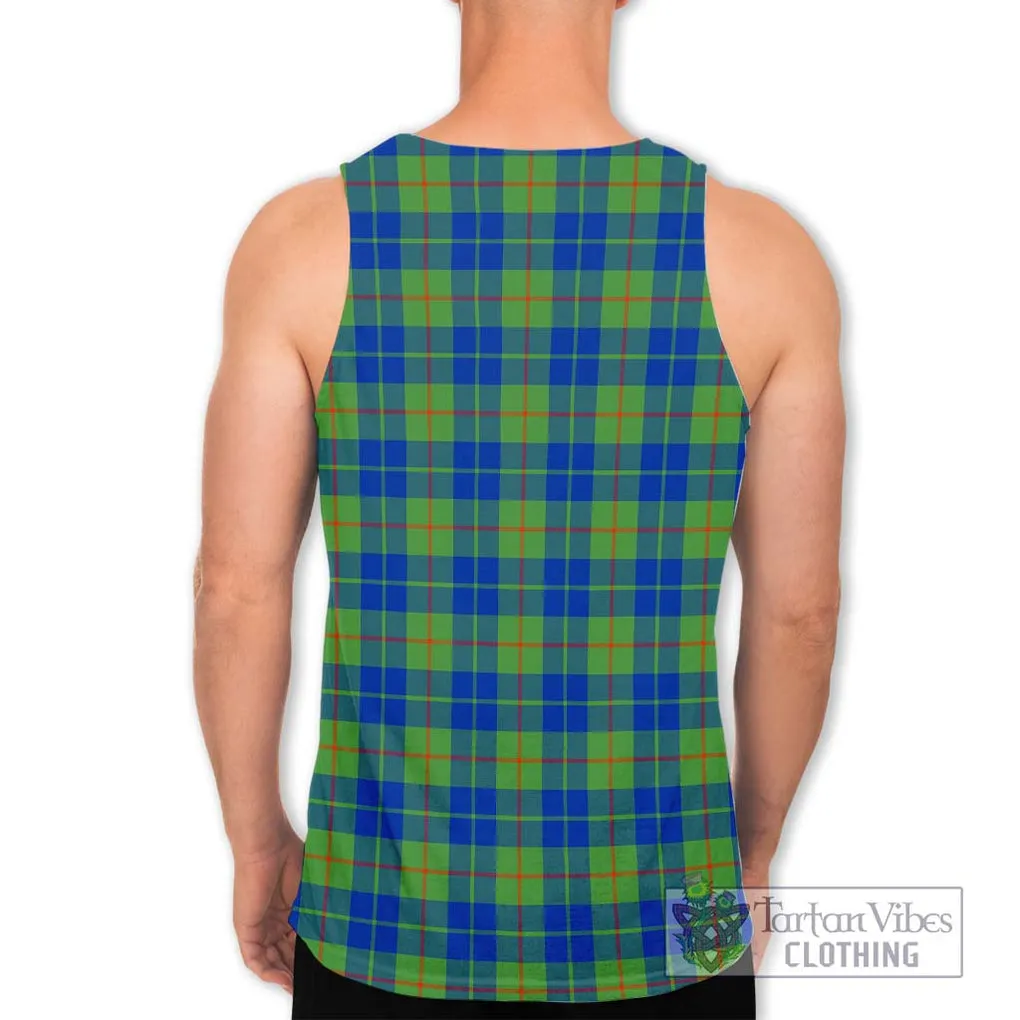 Barclay Hunting Ancient Tartan Men's Tank Top with Family Crest DNA In Me Style