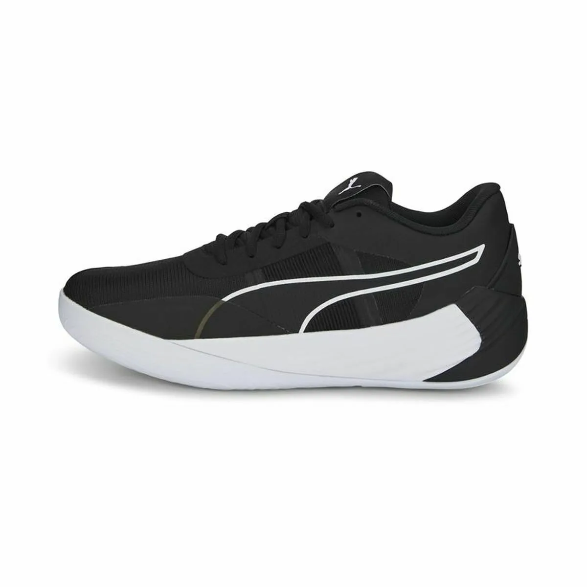 Basketball Shoes for Adults Puma Fusion Nitro Team Black Unisex