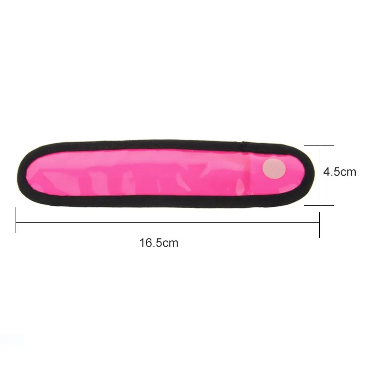 Battery Power Glow Stick Clip-on Marker Polymer Strip LED Light Flashlight(Magenta)