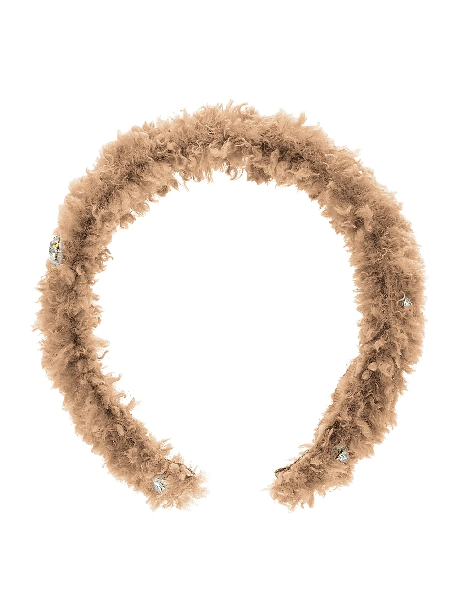 Beige Teddy Headband