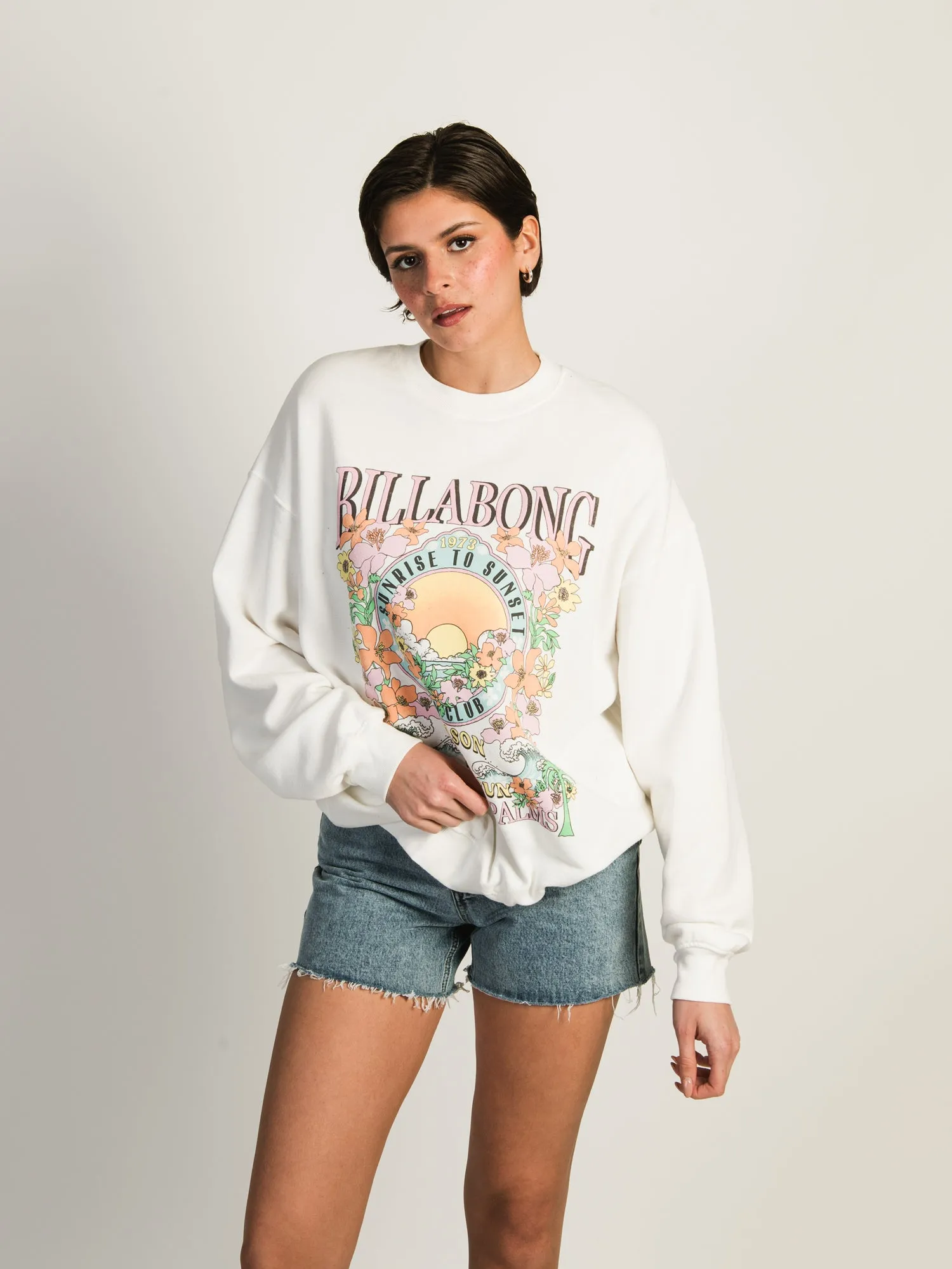 BILLABONG RIDE IN OVERSIZED CREWNECK