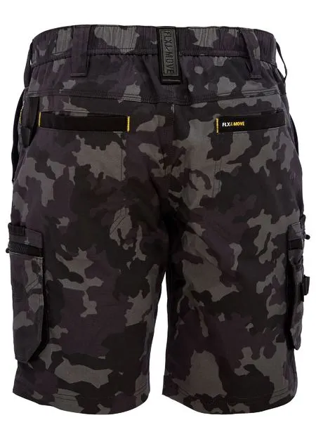 Bisley Flx & Move Stretch Canvas Camo Cargo Short - Limited Edition (BSHC1337)