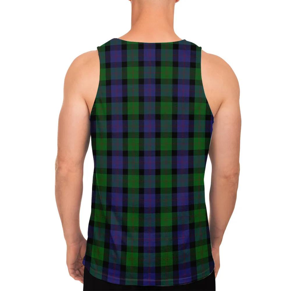 Blair Tartan Mens Tank Top with Family Crest