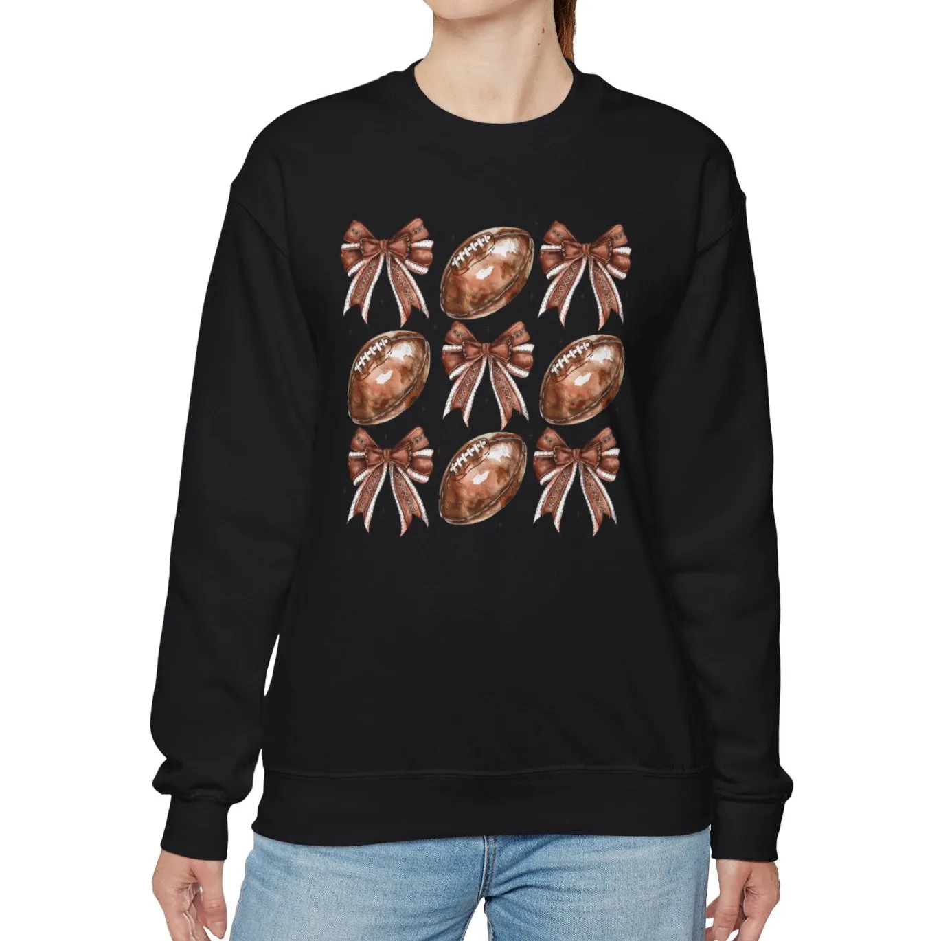 Bows & Footballs Sweatshirt