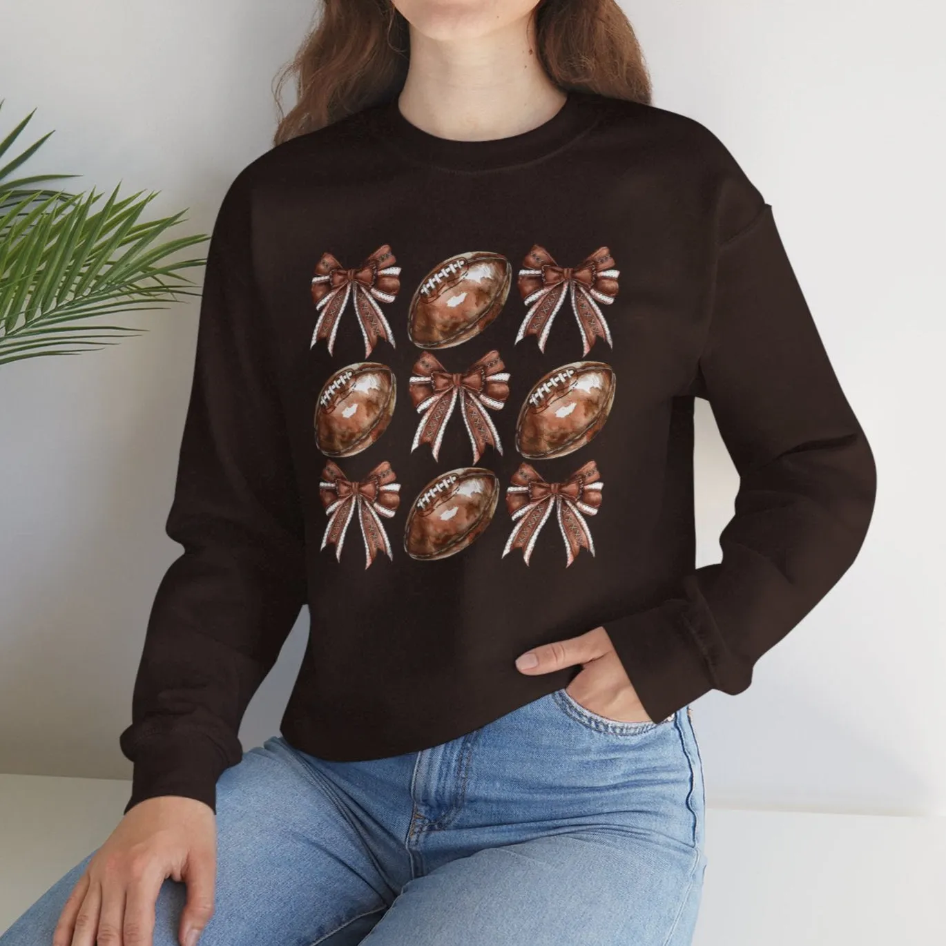 Bows & Footballs Sweatshirt