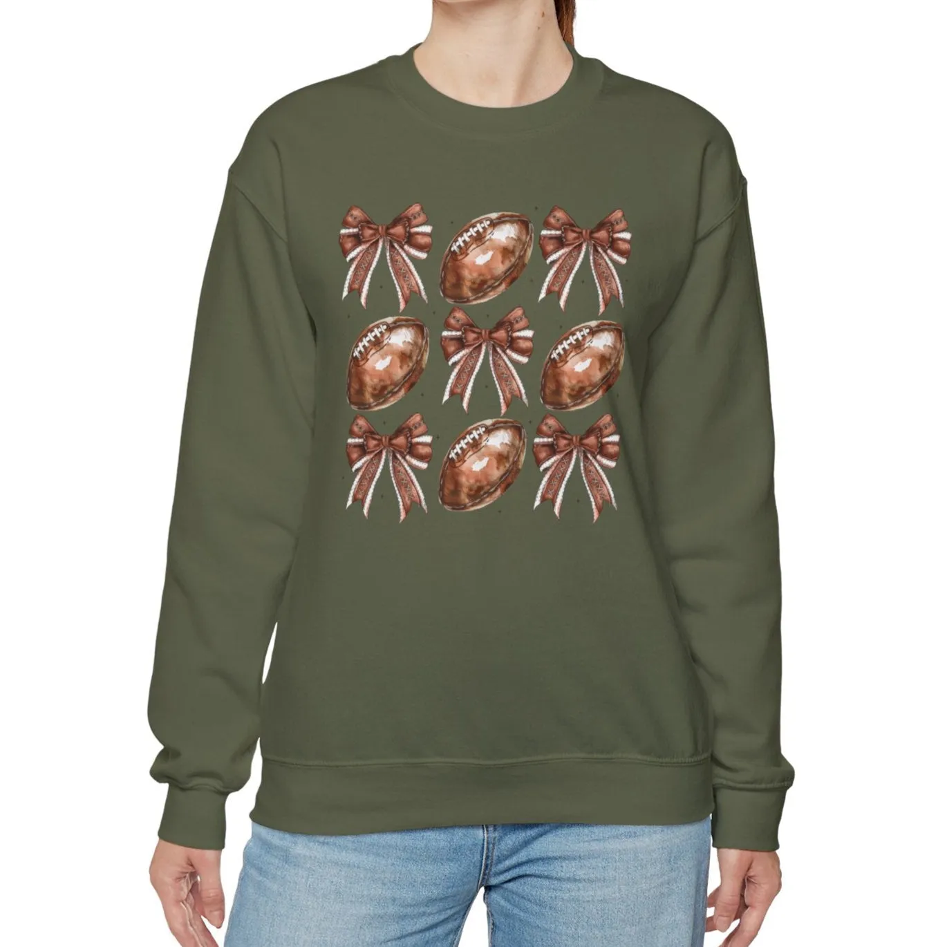 Bows & Footballs Sweatshirt