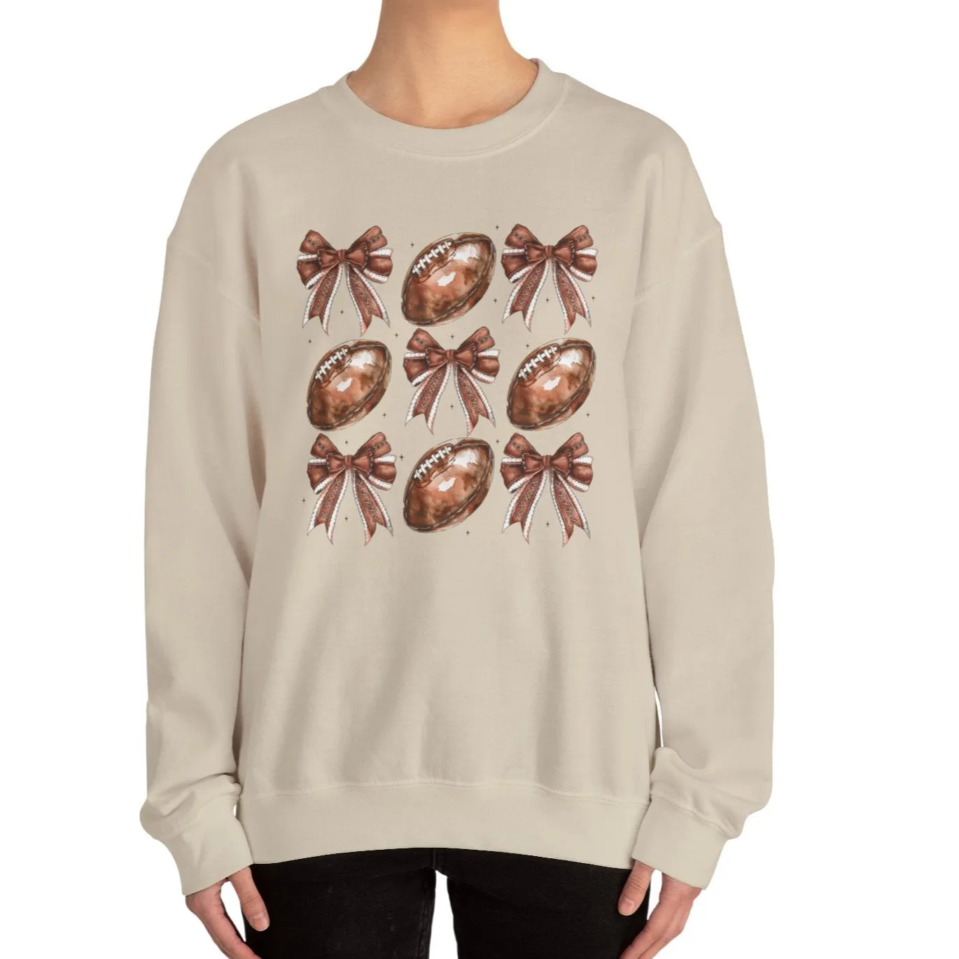 Bows & Footballs Sweatshirt