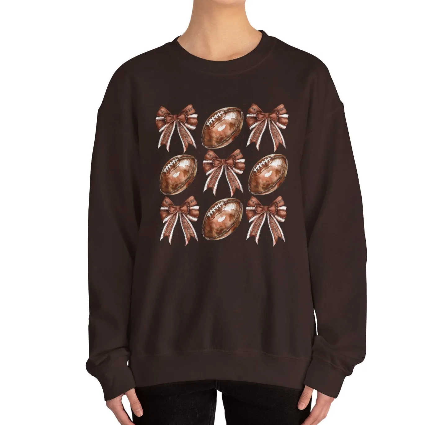 Bows & Footballs Sweatshirt